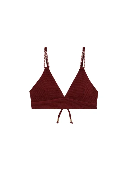 WE Fashion Sutien costum de baie roz / roșu carmin alb