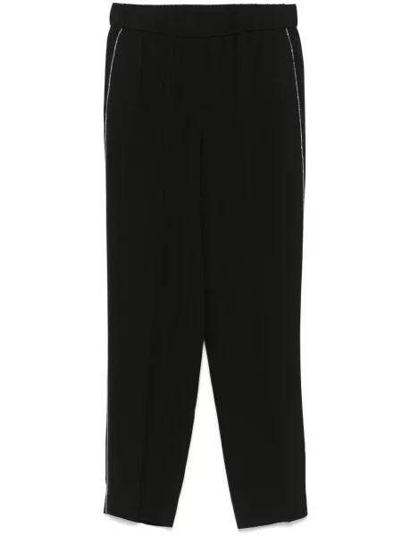 Pantaloni Peserico din crep negru