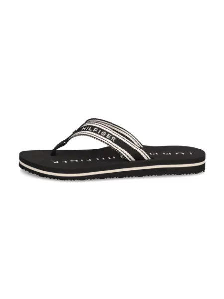 Žabky Tommy Hilfiger Webbing Summer Sandal black černé