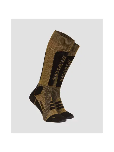 Lyžiarske ponožky X-Socks Helixx Gold gold/black hnedá