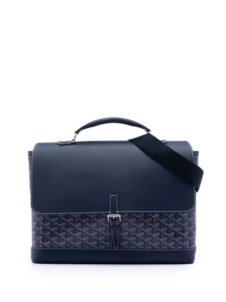 Business kabelka Goyard Pre-owned modrá