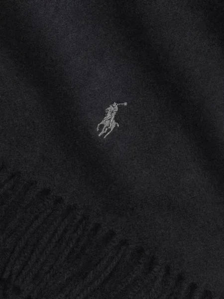 Satenske rukavice Polo Ralph Lauren s vezom s vezicama smeđa