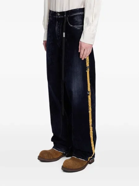 Blugi cu picior larg Ann Demeulemeester albastru