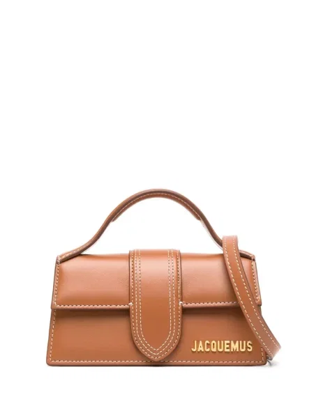 Geantă shopper Jacquemus din piele maro