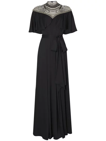 Rochie maxi Temperley London negru