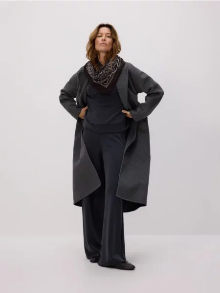 Reserved Модальні штани темно-синій сині