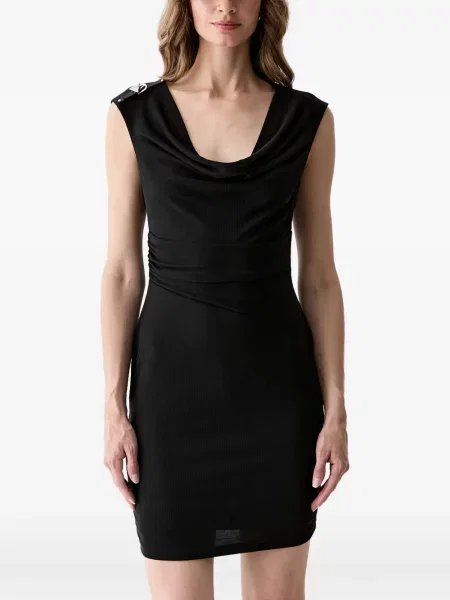 Rochie mini Guess drapată negru