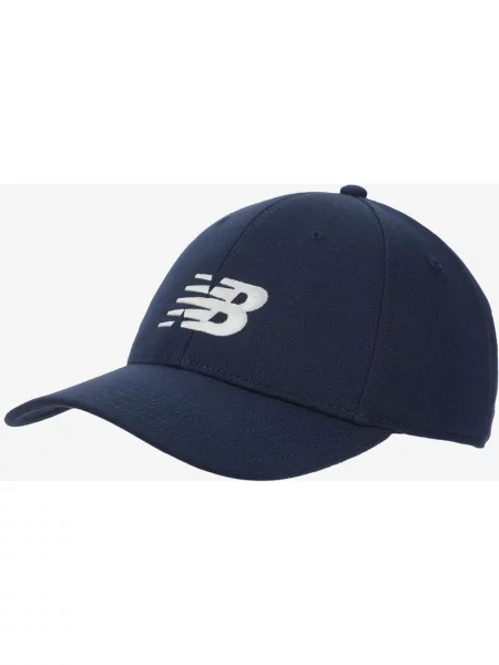 Czapka z daszkiem New Balance 6 Panel Structured Snapnack granatowa biała
