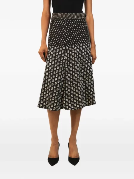 Fustă midi Proenza Schouler cu imagine negru