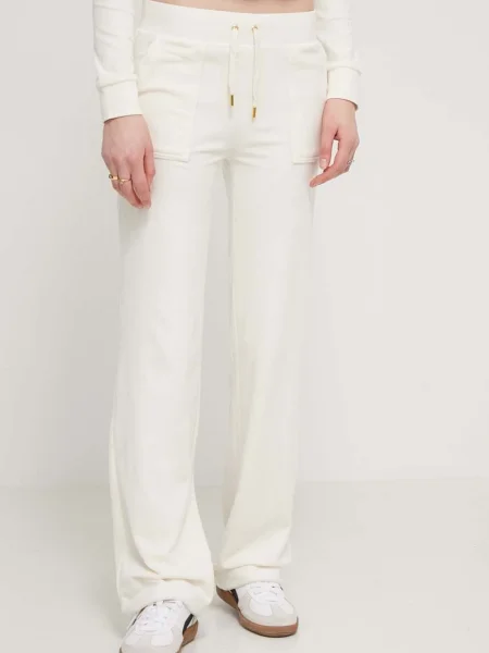 Hlače Juicy Couture iz pliša