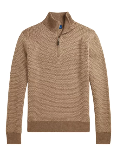 Vlněný zateplený svetr Polo Ralph Lauren modrý