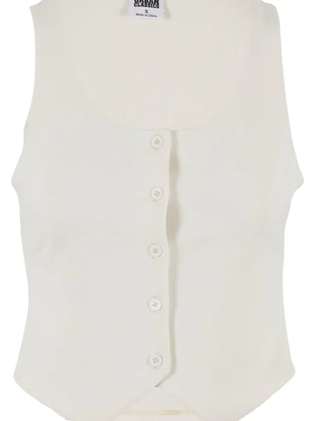 Urban Classics Vestă de costum murdar alb