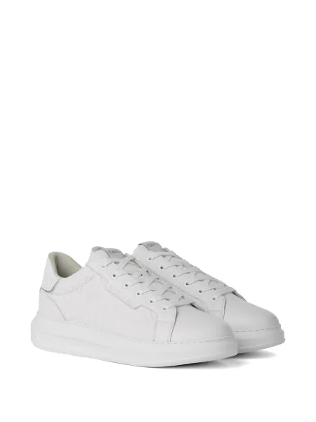 Fűzős csipkés sneaker Karl Lagerfeld fehér