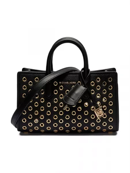 Michael Kors Bőr bőrönd Scarlett fekete