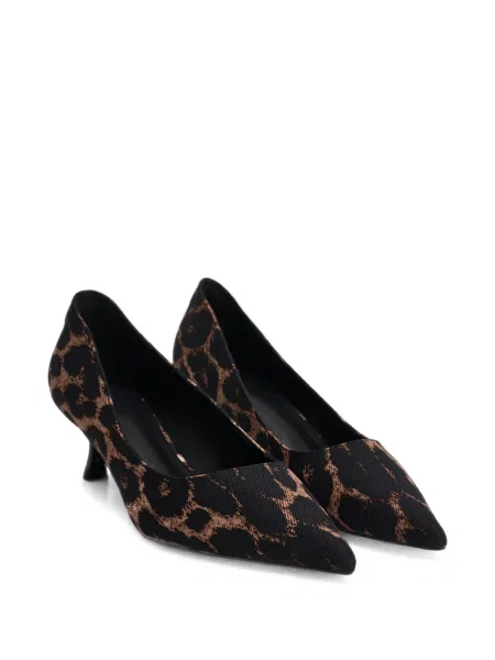 Pantofi cu toc Twenty Fourhaitch cu imagine cu model leopard negru