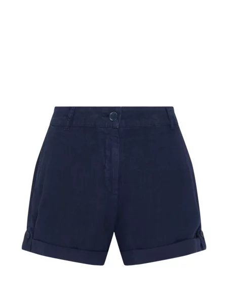 Lniane bermudy Vilebrequin niebieskie