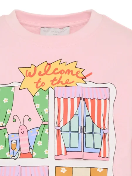 Bluza nierozpinana dziecięca Stella Mccartney różowa