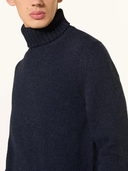 Fedeli Golf Z Kaszmiru blau granatowy