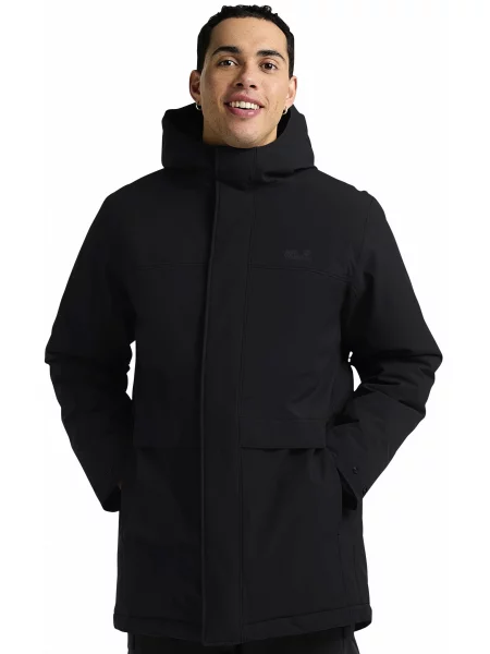 Парка Jack Wolfskin Cold camp coat m чорний