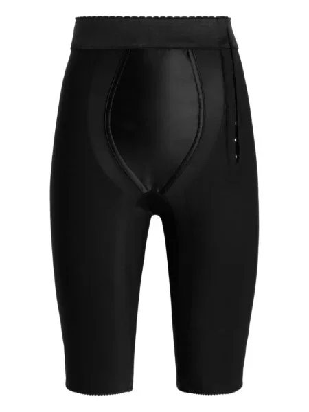 Pantaloni scurți Dolce & Gabbana din satin negru