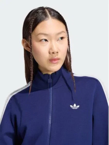 Adidas Pletena jopica Firebird Mornarsko modra bela
