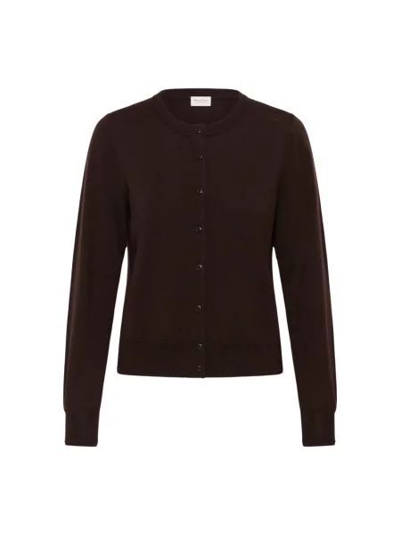 Dzianinowy sweter Part Two brązowy