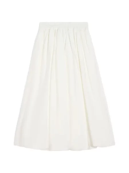Fusta maxi Weekend Max Mara în linie A alb