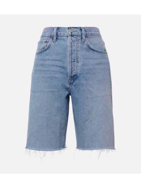 Szorty jeansowe Agolde niebieskie