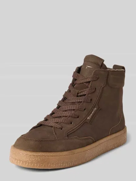 Sneakersy z naturalnej skóry bydlęcej Tamaris beżowe