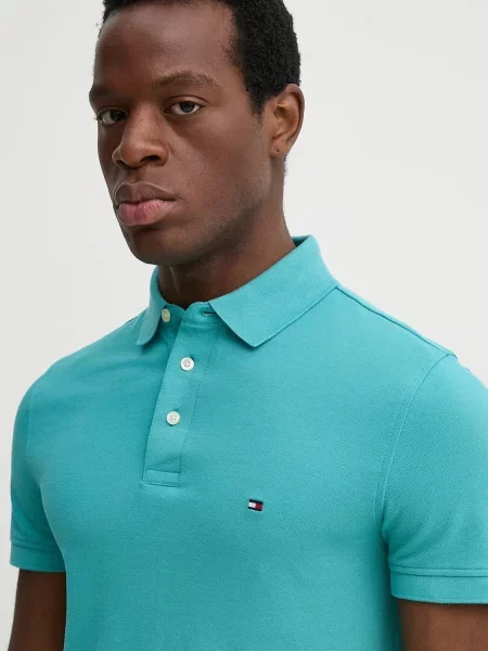 Koszulka polo Tommy Hilfiger niebieska