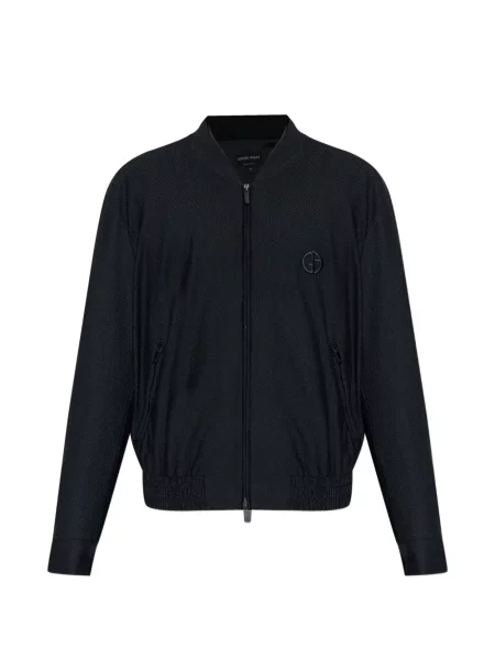 Яке тип бомбър Giorgio Armani с автограф черно