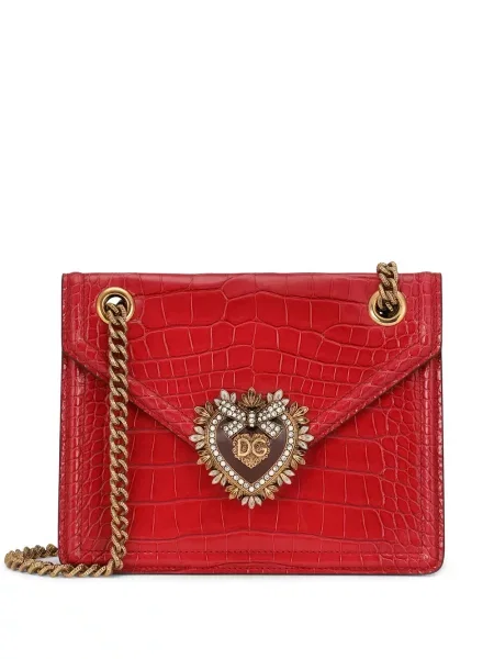 Geanta crossbody Dolce & Gabbana Devotion roșu