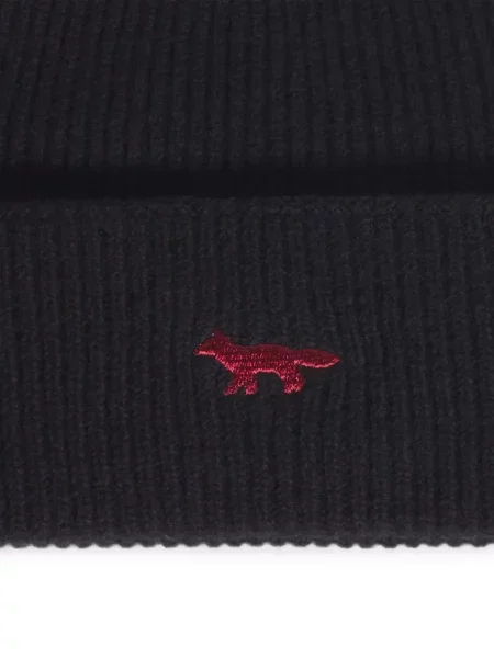 Căciulă Maison Kitsune tricotate negru
