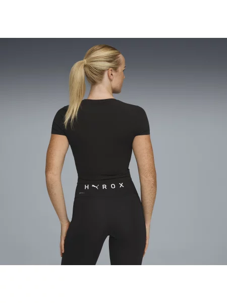 Krótka koszulka PUMA × HYROX Shapeluxe Odzież S czarny