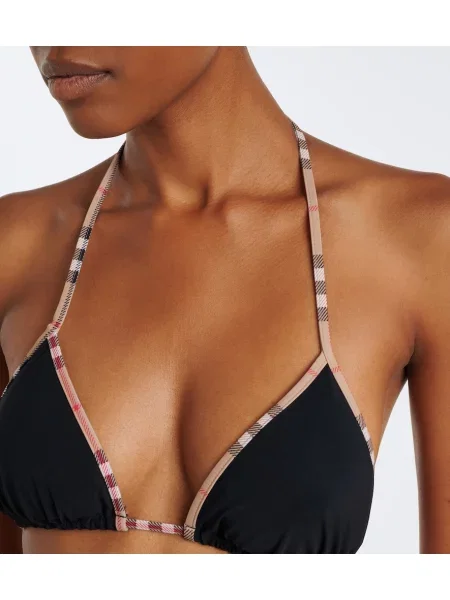 Bikini Burberry în carouri negru