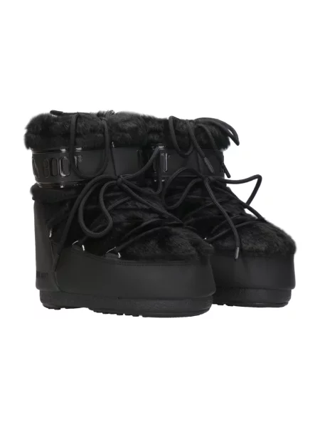 Moon Boot śniegowce MB ICON LOW FAUX FUR czarny