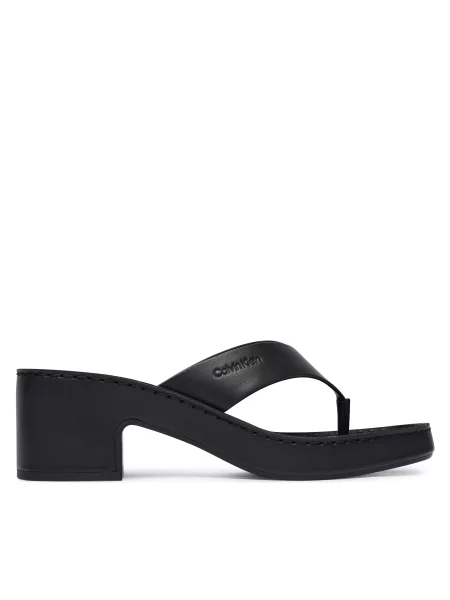 Stringai Calvin Klein blokinis kulnas juoda