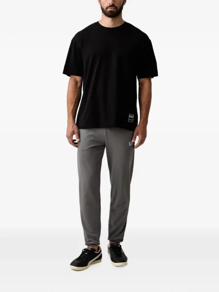 Τρέξιμο παντελόνι Ea7 Emporio Armani με σχέδιο γκρι