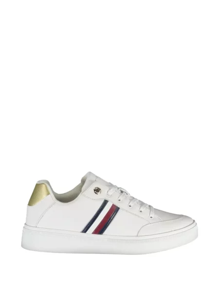 Sneakerși Tommy Hilfiger cu dungi alb