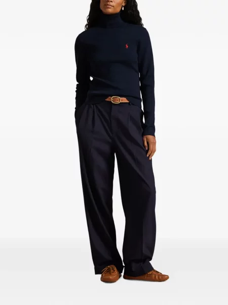 Tricou polo Polo Ralph Lauren cu dungi cu două rânduri de nasturi cu aplicații negru