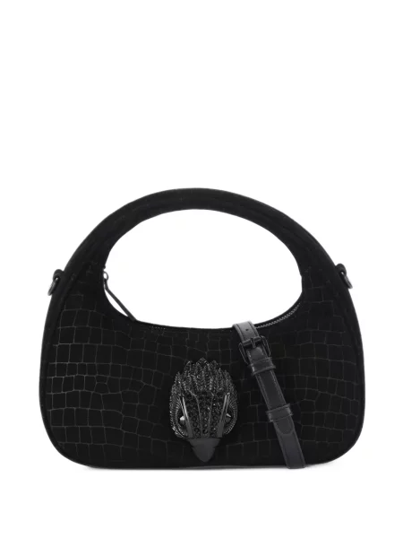Oxford Kurt Geiger London din țesătură twill negru
