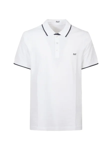 Gulerat polo Fay alb