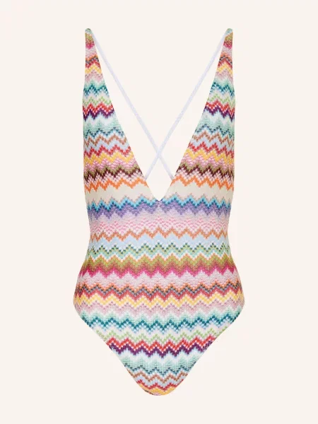 Missoni Plavky S Třpytivou Nití růžová / tyrkysová / tmavě modrá