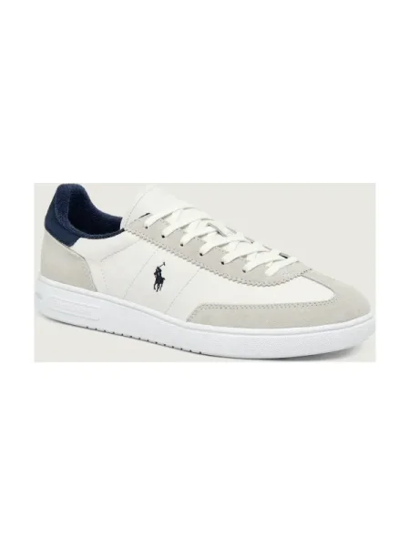 POLO RALPH LAUREN Teniși din piele BEDFORD | piele întoarsă alb