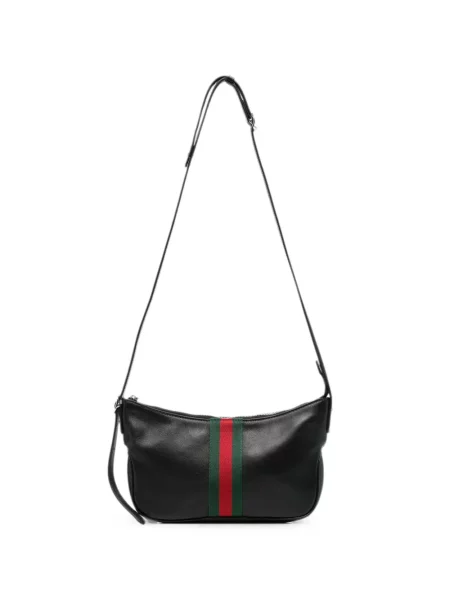 Geanta crossbody Gucci cu dungi negru