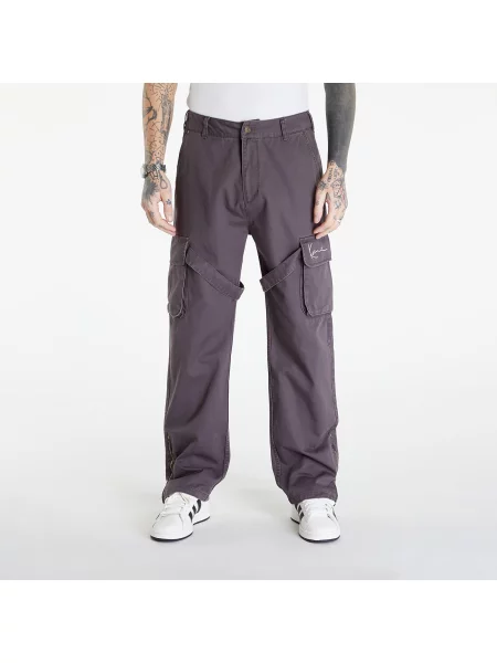 Панталони Karl Kani Small Signature Washed Cargo Pants Anthracite S