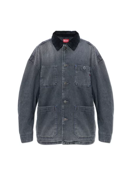 Kurtka jeansowa Diesel niebieska