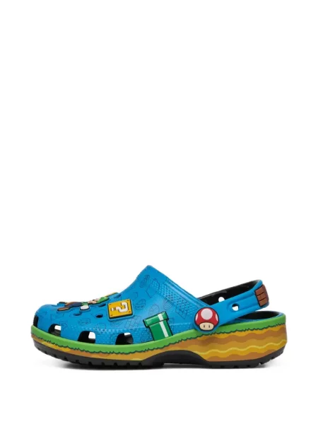 Klapki mules dziecięce Crocs niebieskie