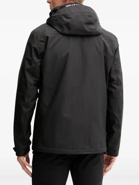 Geacă Helly Hansen cu glugă cu autograf negru