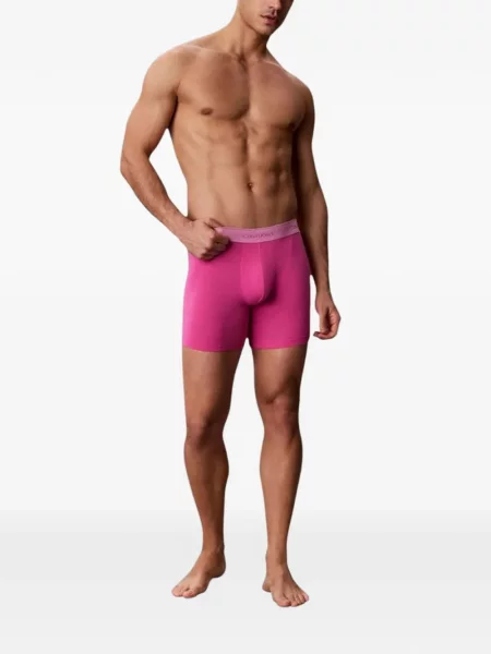 Boxeri Calvin Klein Underwear cu autograf verde